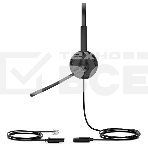 Гарнитура YEALINK YHS34 Dual Дуо, Проводная, HD звук, QD, RJ9, шт, фото 1