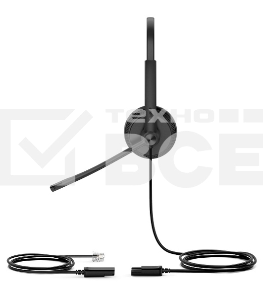 Гарнитура YEALINK YHS34 Dual Дуо, Проводная, HD звук, QD, RJ9, шт