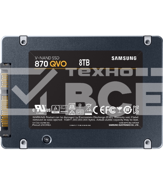 Накопитель SSD Samsung 870 QVO, 8TB, SATA III, 2.5