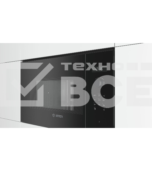 Микроволновая печь встраиваемая Bosch BFL554MB0 черный, 25 л, 900 Вт, переключатели - поворотный механизм/сенсор