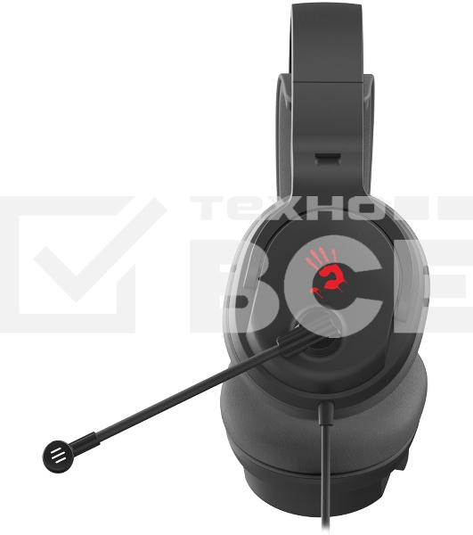 Гарнитура проводная с микрофоном A4Tech Bloody G330p черный 2м мониторные оголовье (G330P)