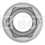 Головка торцевая, 18 мм, 6-гранная, CrV, под квадрат 1/2