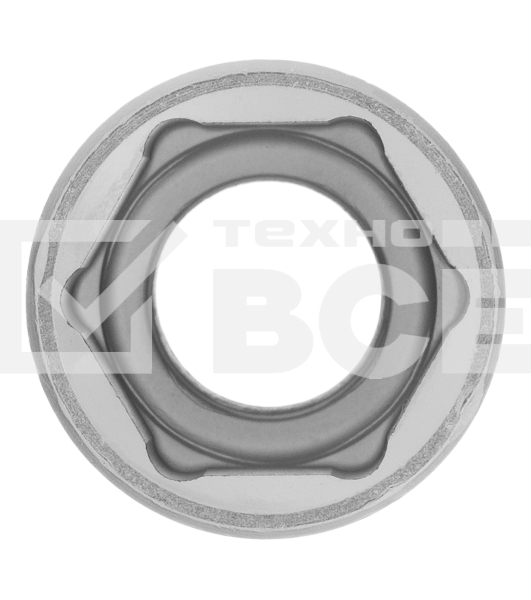 Головка торцевая, 18 мм, 6-гранная, CrV, под квадрат 1/2