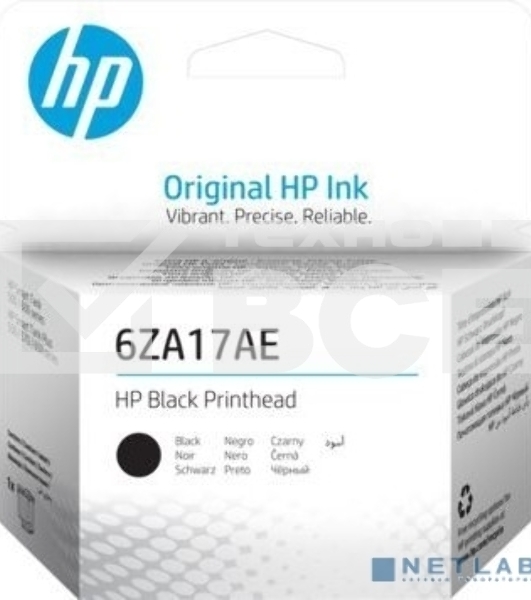 Печатающая головка HP 6ZA17AE черный для HP SmartTank 500/600 SmartTankPlus 550/570/650