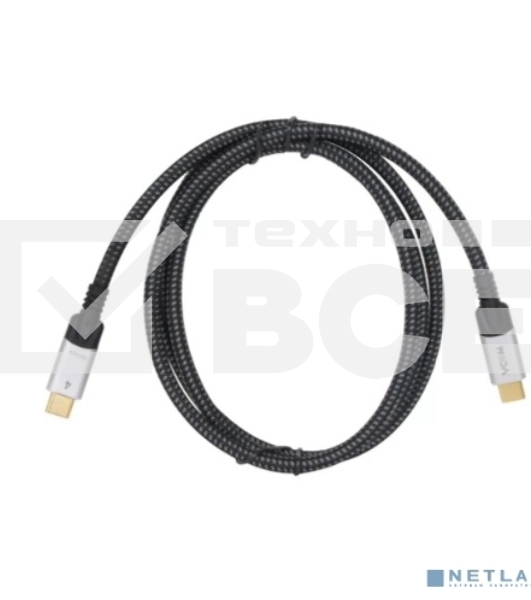 Кабель USB4 TypeC(M)--TypeC(M), 5K@60Hz, 8K@30Hz 40Gbps, PD 240W, VCOM, 1.5м CU560-1.5M