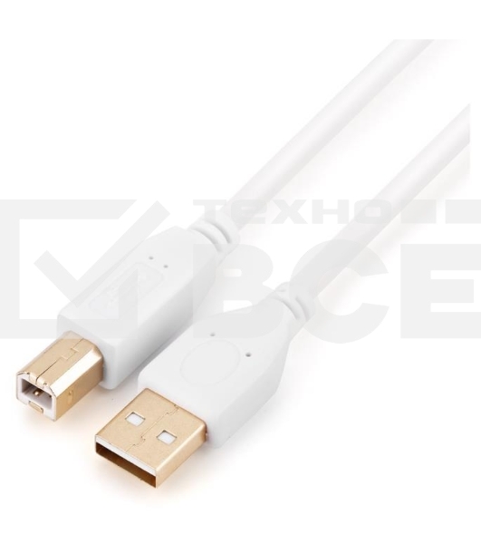 Кабель а/в GoPower Длина 1.8 м Разъемы USB A (M)-USB B (M) белый 00-00028931