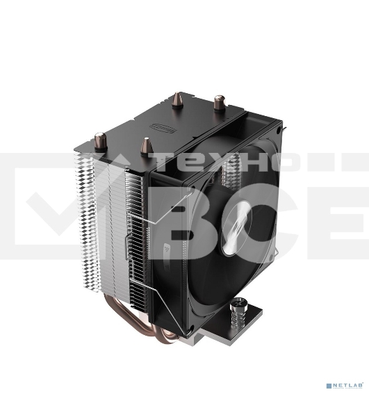 Кулер для процессора PCCooler R200 S115X/1200/1700/AM4/AM5 (TDP 110W, 90mm Non LED Fan, 2 тепловые трубки 6мм, 2200RPM, 28,3dBa)