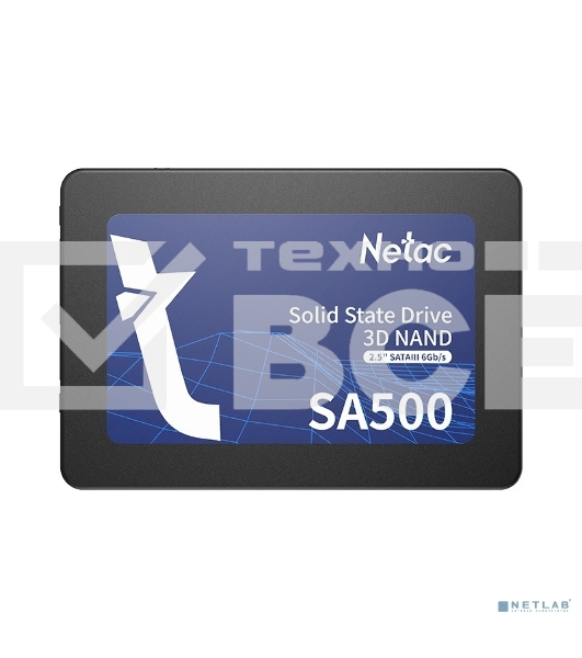 Накопитель SSD Netac SA500, 120Gb, SATA III, 2.5