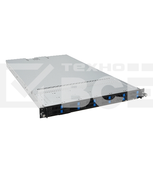 Серверная платформа/ ASUS RS500A-E12-RS12U, 1U 2 1slot GPU, 1xSP5 (LGA6096) EPYC 9004 (400W), 24 DIMM DDR5, 12 x SATA/SAS/NVME, 2 x M.2, Up to 3 PCIe Gen5 slots + 1 OCP3.0, 2 x  1GbE LANUp to 2 single-slot GPU cards, 1+1 1600W