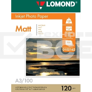 Фотобумага LOMOND Односторонняя Матовая/Матовая A3/120/100л.