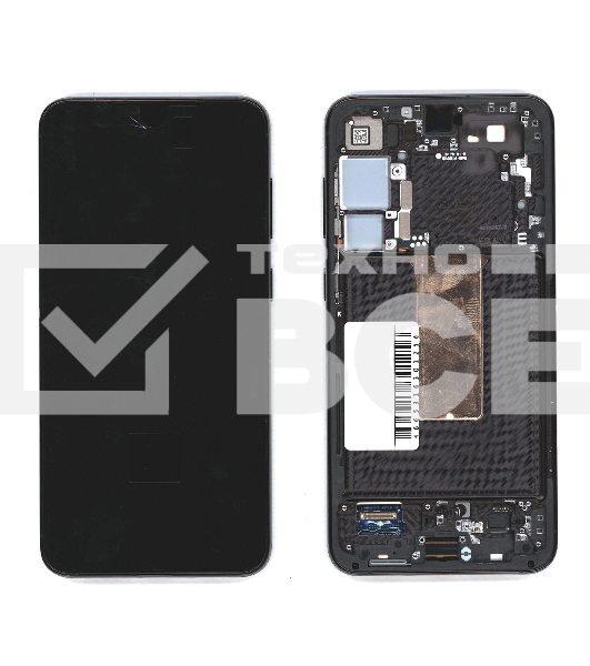Дисплей для Samsung Galaxy S23 Plus 2023 S916B в сборе с тачскрином ServicePack черный GH82-30476A