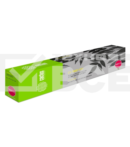 Картридж лазерный Cactus CS-TK8115Y желтый (6000 стр.) для Kyocera Mita Ecosys M8124cidn/ M8130cidn