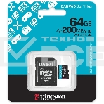 Флеш карта microSDXC 64Gb Kingston SDCG4/64Gb Canvas Go! Plus + adapter, фото3