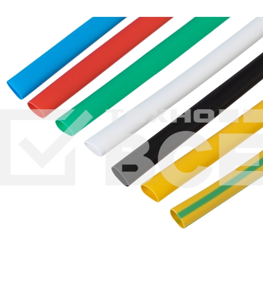 Набор термоусаживаемых трубок Rexant №14 ТУТ нг 5/2,5 мм, 7 цветов (упак. 21 шт. по 10 см)