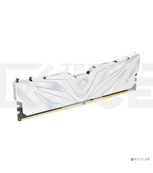 Оперативная память NETAC, DDR4, 8GB (1x8GB), 3600MHz, CL18, DIMM, с радиатором, белый