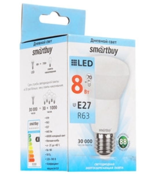 Светодиодная лампа Smartbuy-R63-07W/3000/E27