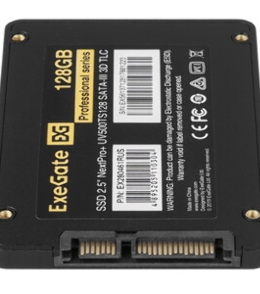 Накопитель SSD ExeGate NextPro+ UV500TS128, 128Gb, 2.5', SATA, R/W 553/498
