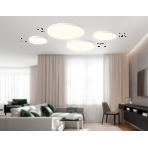 Потолочный светодиодный светильник Ambrella light FV5527 WH белый LED 45W 3000K D400*58 (Без ПДУ), фото8