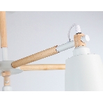 Светильник Ambrella light TR82208/5 WH/LW белый/светлое дерево E27/5 max 40W D780*430, фото7