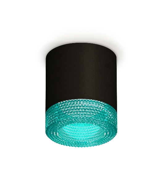 Светильник Ambrella Light XS7402013 SBK/BL черный песок/голубой MR16 GU5.3 (C7402, N7194)