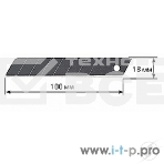 Лезвие Olfa (OL-LBB-50B) BLACK MAX сегментированное, 8 сегментов, 18х100х0,5мм, 50шт, фото3