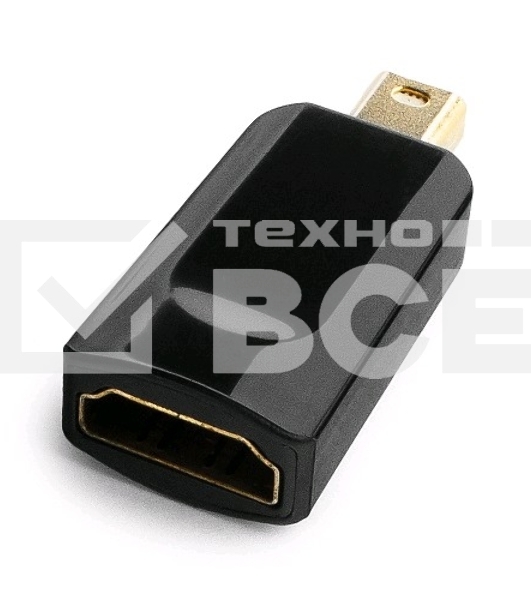 Переходник miniDisplayPort - HDMI, Cablexpert A-mDPM-HDMIF-01, 20M/19F, черный, пакет