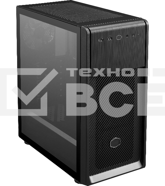 Компьютерный корпус без блока питания Cooler Master Elite 500, 2xUSB3.2, 1x120Fan, w/o PSU, Black, w/o ODD, Window TG left panel, ATX