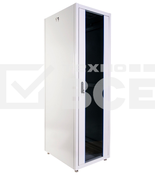 Шкаф телекоммуникационный напольный ЭКОНОМ 48U (600 × 800) дверь стекло, дверь металл