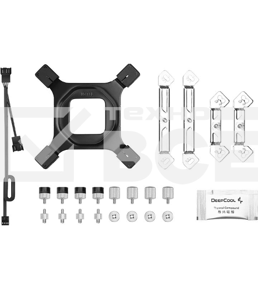 Кулер Deepcool AG620 R-AG620-BKNNMN-G-1 серебристый/черный 120мм алюминий+медь 1850rpm 29.4db 260W 157мм