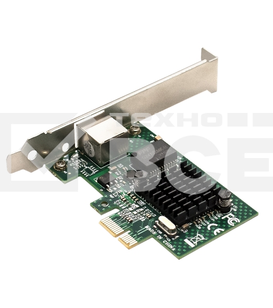 Сетевой адаптер ExeGate EXE-BCM5721 (PCI-E x1, порт 1xRJ45, 10/100/1000Mbps, Gigabit Chipset Broadcom BCM5721)