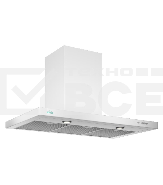 Вытяжка Elikor KVADRA 90P-650-K3D белый