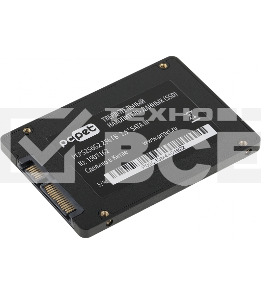Накопитель SSD PC PET PCPS256G2, 256GB, SATA-III, 2.5