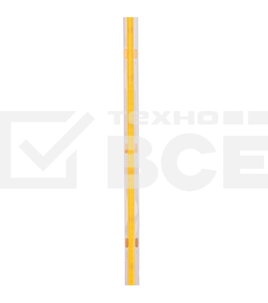 Лента светодиодная 24В, COB 8Вт/м, 320 LED/м, 3000K, 8мм, 5м, IP20 Rexant