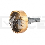 Коронка по металлу Denzel HSS, 42 мм, нитридтитановое покрытие, фото 1