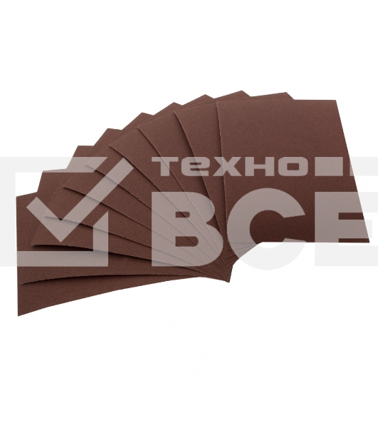 Шлифлист на тканевой основе, серия 14а, зерн. 16Н(P80), 240 х 170 мм, 10 шт., водост. (БАЗ) Россия
