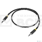 Кабель Greenconnectаудио 1.5m jack 3,5mm/jack 3,5mm, нейлон,черный, желтая окантовка, ультрагибкий, 28 AWG, M/M, Premium, экран, стерео, фото5