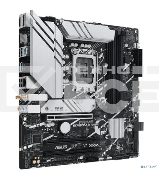 Материнская плата ASUS PRIME B760M-A WIFI, LGA 1700, Intel B760, 4xDDR5, 4xSATA, 2xM.2, 1xPCIe 4.0 x16, 1xPCIe 4.0 x4, 1xPCIe 4.0 x1, 2xHDMI, 1xDP, 1x 2.5Gb LAN, 2xUSB-A 3.2 Gen 2, 4xUSB-A 2.0, 3x3.5 мм, 7.1, mATX