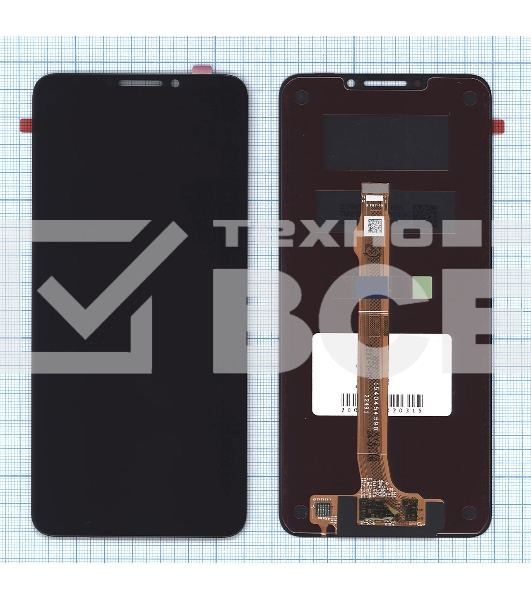 Дисплей для Huawei Nova Y91 в сборе с тачскрином, черный orig lcd