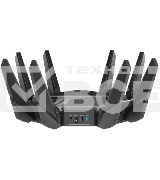 Роутер ASUS ROG GT-AXE16000 802.11 a/b/g/n/ac/ax до 1148 + 4804Мбит/c, 2,4 + 5 гГц, 8 антенн, USB, GBT LAN ; 90IG06W0-MU2A10