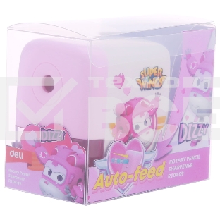 Точилка для карандашей механическая Deli ER10409 Super Wings 1 отверстие пластик ассорти