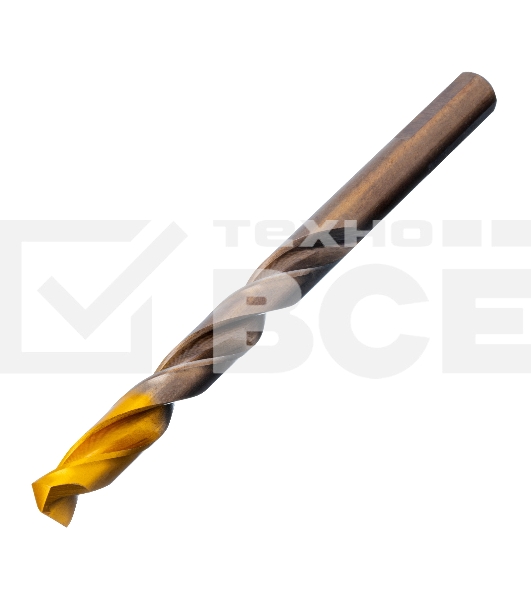 Набор сверл по металлу Denzel 1-10 мм, Р6М5К8-TiN, Golden Tip, 19 шт 723008