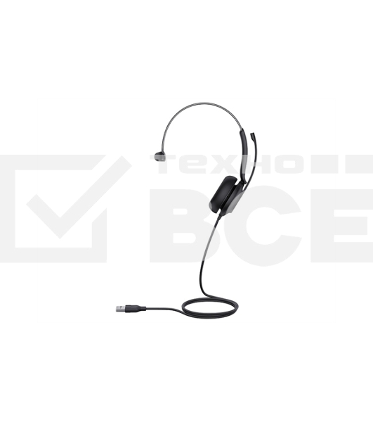 Гарнитура проводная Yealink UH35 Mono UC черный 1308138