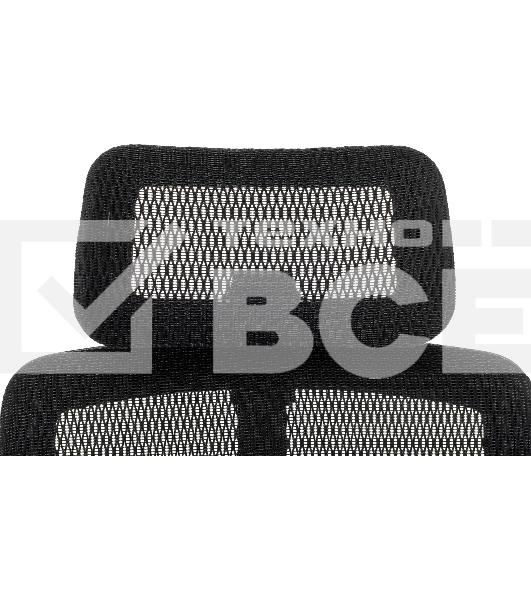 Кресло руководителя Бюрократ MC-912-H черный, сетка с подголов. крестов. металл хром