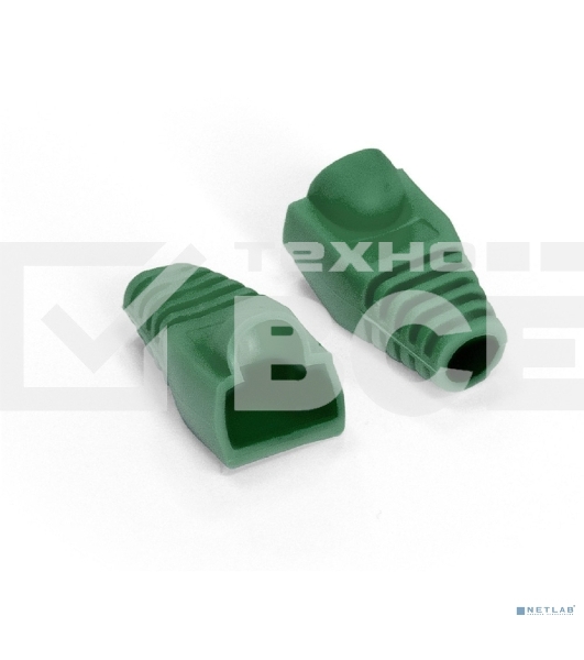 Колпачок ExeGate BC45-100-GN изолирующий для коннектора RJ-45, зеленый (100шт)