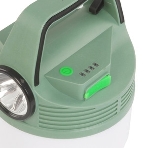 Фонарь аккумуляторный кемпинговый походный 16Вт SMD LED+3Вт LED Li-ion 18650 2400мА.ч Power-bank корпус ABS-пластик индикатор уровня заряда USB-шнур складной крючок для подвешивания матов. рассеив. КОСМОС KOC616Lit, фото4