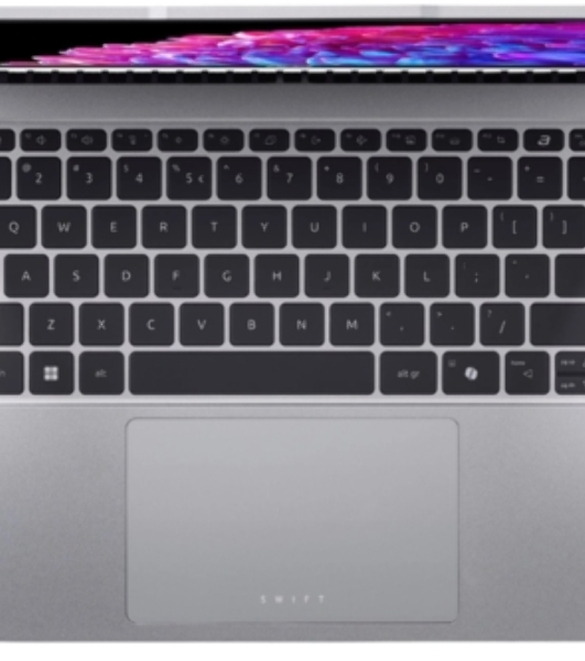 Ноутбук Acer Swift Go 14 SFG14-73-70EH серебристый NX.KSGCD.002 Core Ultra 7 155H 16Gb SSD 1Tb Intel Arc 14' OLED 2.8K (2880x1800) Windows 11 Home WiFi BT Cam