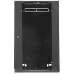 Шкаф настенный Next, 18U 550x450, стеклянная дверь, черный, фото4