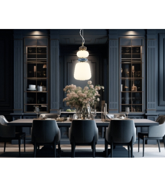Светильник Ambrella light LH53162 SB/WH бронза/белый 12W 3000K D170*1510
