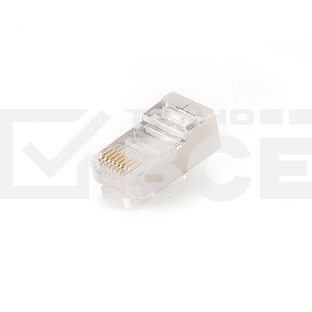 Коннектор RJ-45 экранированный (5 кат, 100шт, PLUG5SP, RJ45-FTP/SFTP, TC-PLUG-8P8C-S-C5-SH)