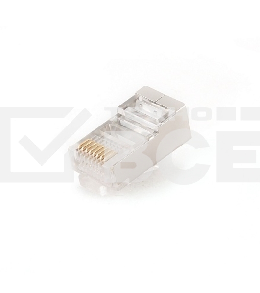 Коннектор RJ-45 экранированный (5 кат, 100шт, PLUG5SP, RJ45-FTP/SFTP, TC-PLUG-8P8C-S-C5-SH)